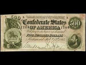 1864 Confederate Currency Set Graded by PMG