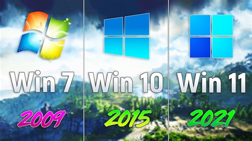 Windows 7 vs Windows 10 vs Windows 11 - Gaming